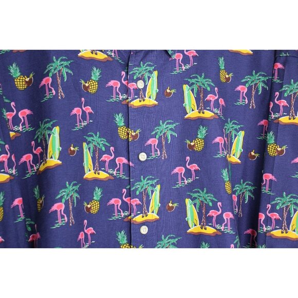Polo Ralph Lauren Mens 3XLT 3XL Tall AOP Flamingo Button Up Shirt M1073 - Picture 3 of 5